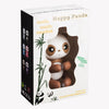 New Finger Baby Monkey interactive - Happy Panda Maroon - FingersMonkeysShop