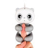 New Finger Baby Monkey interactive - Happy Panda Gray - FingersMonkeysShop