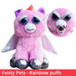 Funny Monkey Plush - Rainbow Puffs - FingersMonkeysShop